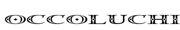 Occoluchi font preview